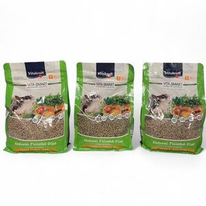 Vitakraft vitasmart natural pelleted diet sugar glider food-3 bags NWT!